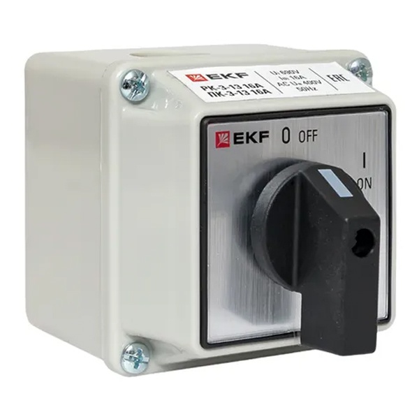Переключатель кулачковый EKF ПК-3-13 16А 3P ВКЛ-ВЫКЛ IP54
