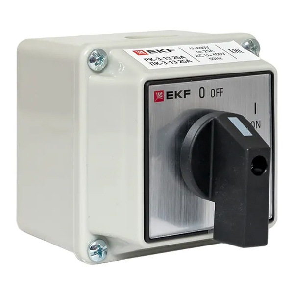 Переключатель кулачковый EKF ПК-3-13 25А 3P ВКЛ-ВЫКЛ IP54