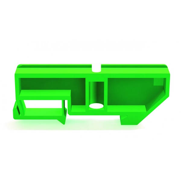 Изолятор DEKraft нулевой шины на DIN-рейку ИД-101 35мм зеленый