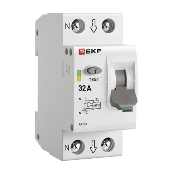 Устройство защиты от дугового пробоя УЗДП EKF 1P+N 32А 6 кА