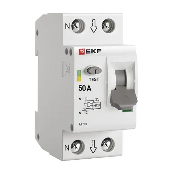Устройство защиты от дугового пробоя УЗДП EKF 1P+N 50А 6 кА