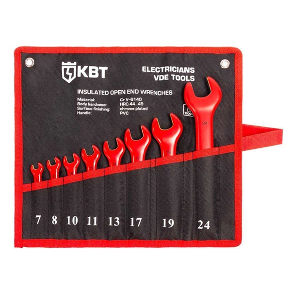 Набор КВТ диэлектрических однорожковых ключей НИИ-24 Эксперт для работ под напряжением до 1000 В