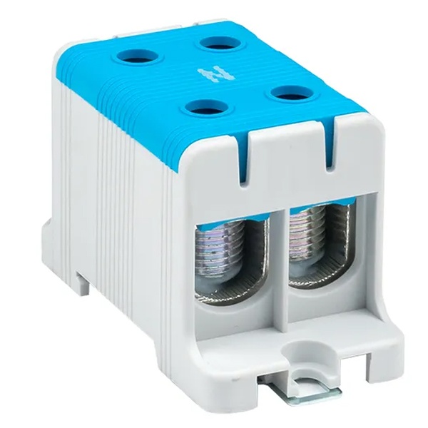 Клемма силовая вводная двойная EKF КСВ 16-95 мм2 245А синяя