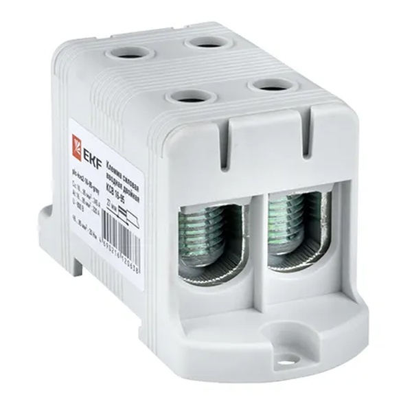 Клемма силовая вводная двойная EKF КСВ 16-95 мм2 245А серая