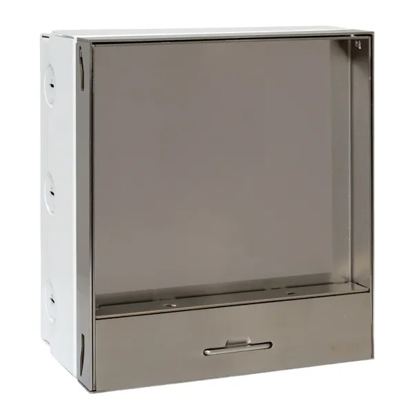 Лючок напольный EKF С-Line 6 под 6 механизмов 45х45мм из нержавеющей стали IP30 серебристый металлик