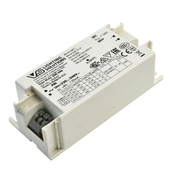 LED драйвер VS ECXe 500.479 21W 10-42V 150-500мА DIP-переключатель 97x43x30mm