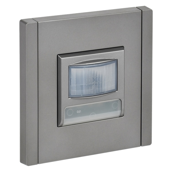 Датчик движения ИЭК FORTE&PIANO FP556 с LED подсветкой сталь