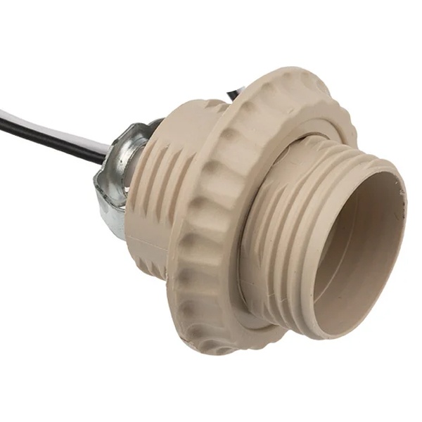 Патрон Rexant E27 с проводом 20 см белый