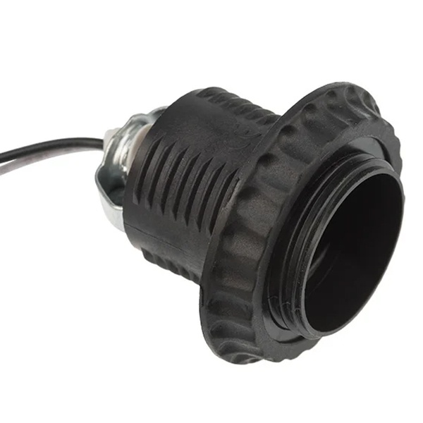 Патрон Rexant E27 с проводом 20 см черный