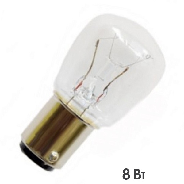 Лампа специальная галогенная LightBest LBH 9107 РН 8W 110V B15d 52Lm 250h 26x59mm