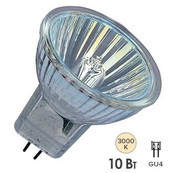 Лампа галогенная LightBest LBH 9103 MR11 10W 12V GU4 (аналог Osram 44888 WFL)