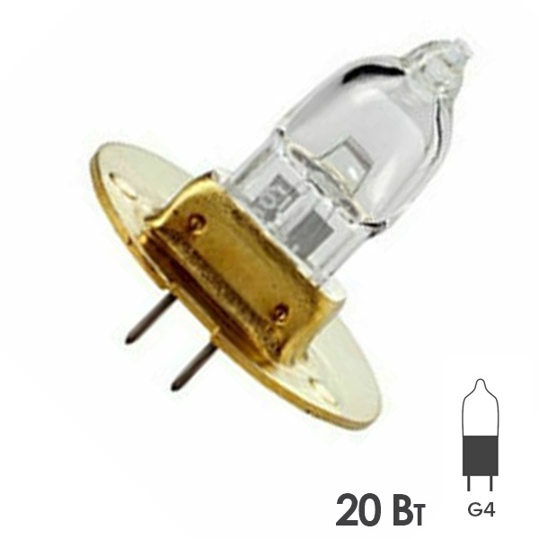 Лампа специальная галогенная LightBest LBH 9110 20W 6V G4 Flange (Topcon 6V 20W SL 1E 3E)