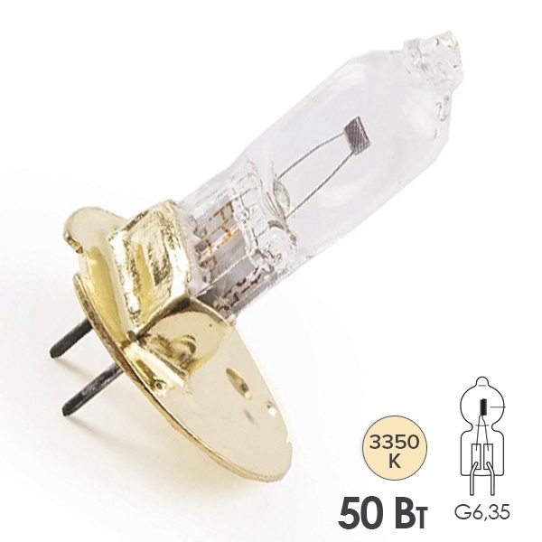 Лампа специальная галогенная LightBest LBH 9111 50W 12V G6.35 Flange (Topcon ACP-8/ACP-8R)