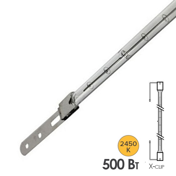 Лампа инфракрасная Dr. Fischer 13169X/98 500W 120V X-clip с белым рефлектором