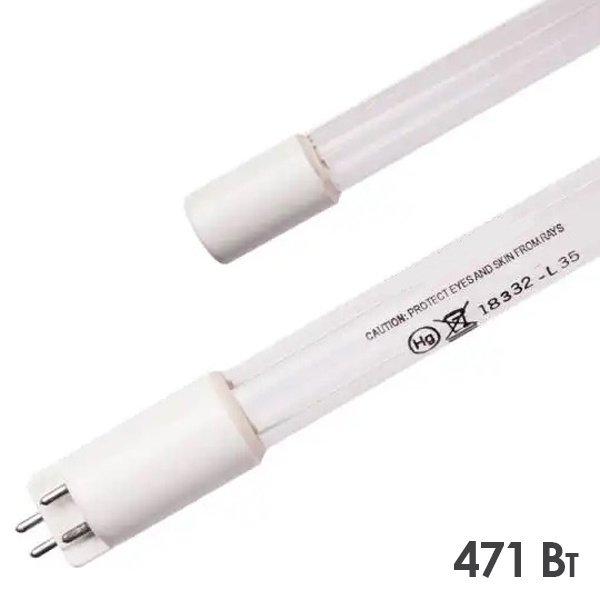 Лампа амальгамная LightBest GPHHVA 1554T10L 471W 5A STEP 32x1554mm (J-32600, P-32600L)