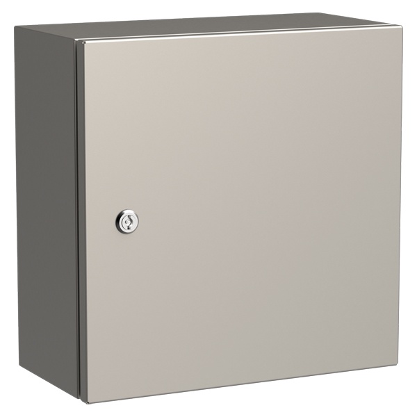 Щит из нержавеющей стали влагозащищенный ИЭК TITAN5 ЩМП 400х400х200мм с монтажной платой IP66