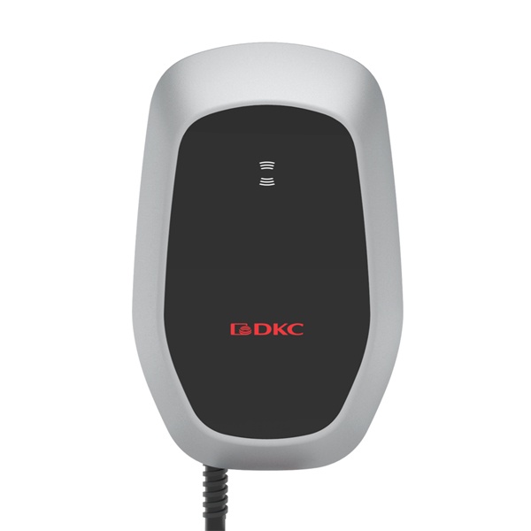 Зарядная станция однофазная DKC EOS Charge 7,4kW кабель 5м розетка Type 2 RFID,WiFi,LAN,PMeter,MID
