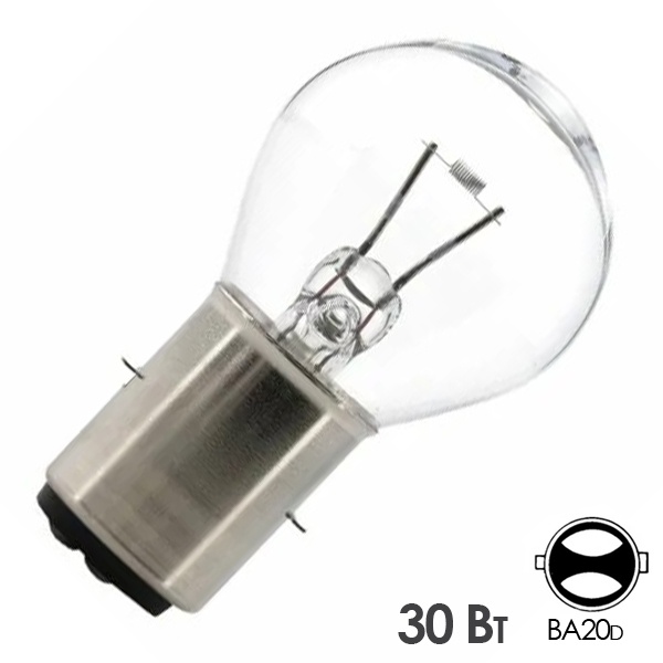 Лампа специальная галогенная Narva 67411 30W 6V BA20d LWT-F2