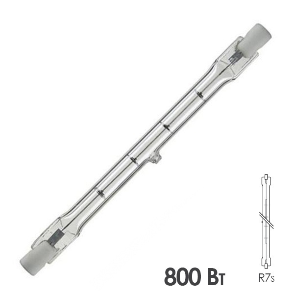 Лампа инфракрасная LightBest IRK 9071 800W 235V R7s GU253 (JHL 235V 800W 185 RsU)