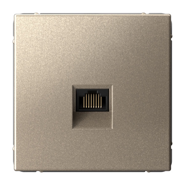Розетка одинарная компьютерная RJ45 SE ArtGallery категория 5е шампань