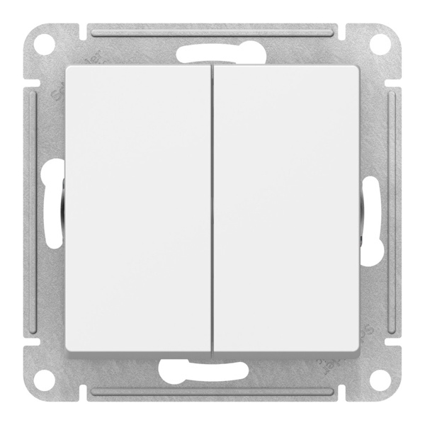 Двухклавишная кнопка SE AtlasDesign 10A, лотос