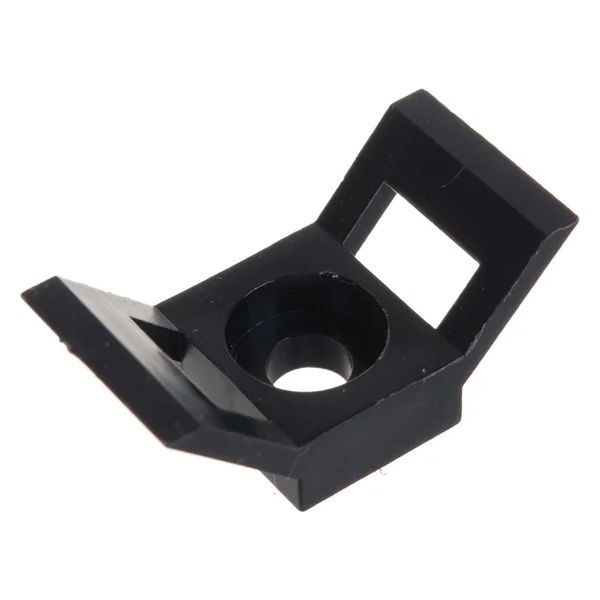 Площадка Rexant для крепления стяжки 29 х 15 мм, черная ПС-4 [упаковка 100 шт]