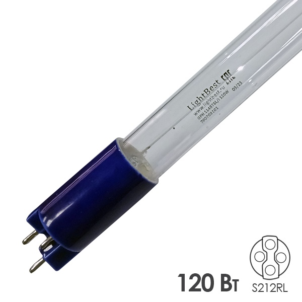 Лампа бактерицидная LightBest GPH 1148T6L/4I 120W 0.8A 19x1148mm (Kristall 130w model0016)