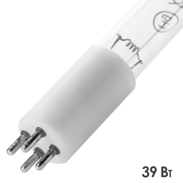 Лампа бактерицидная LightBest GPH 810T5L/4 39W 4P (G10q) 0,425A 15x810mm (J-39, P-1542L)