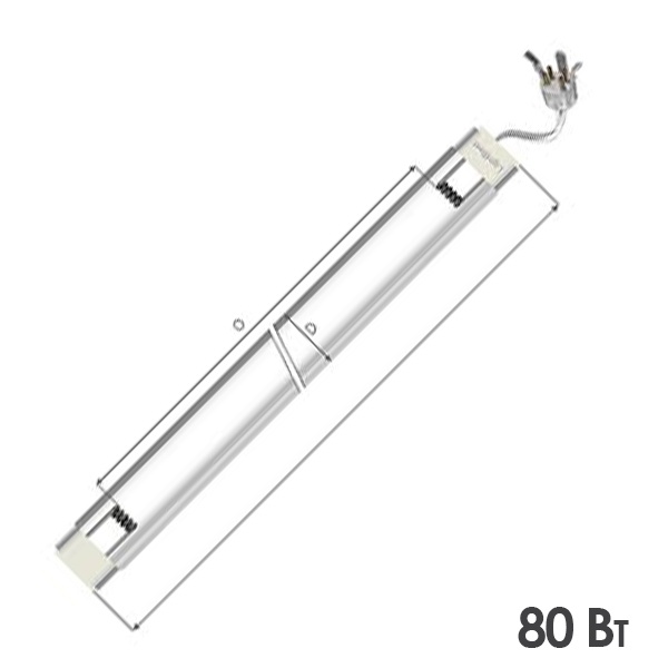 Лампа бактерицидная LightBest GPH 875D18 80W 0,75A 18x875mm (NLR 1880 WS, P-1880W)