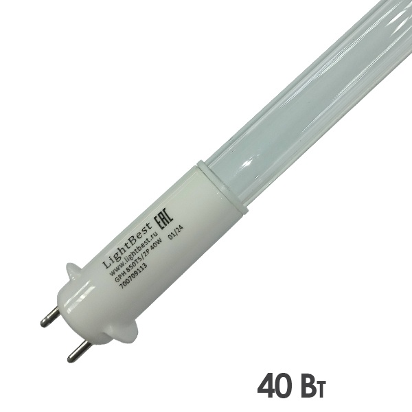 Лампа бактерицидная LightBest GPH 850T5/2P 40W 0,425A 15x850mm (Aquafine 17491 LM)