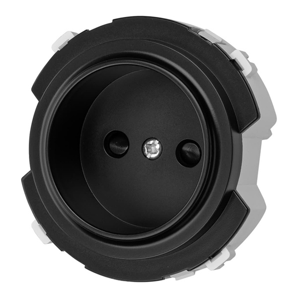 Розетка TDM Байкал 2П 16А 250В шторки агат