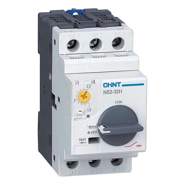 Выключатель автоматический защиты двигателя Chint NS2-32H 0.63-1А с поворотной ручкой (R)