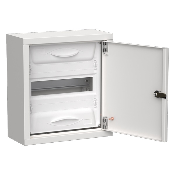 Корпус металлический навесной ИЭК TITAN 5 ЩРн-12 12 модулей одна дверь IP31 белый