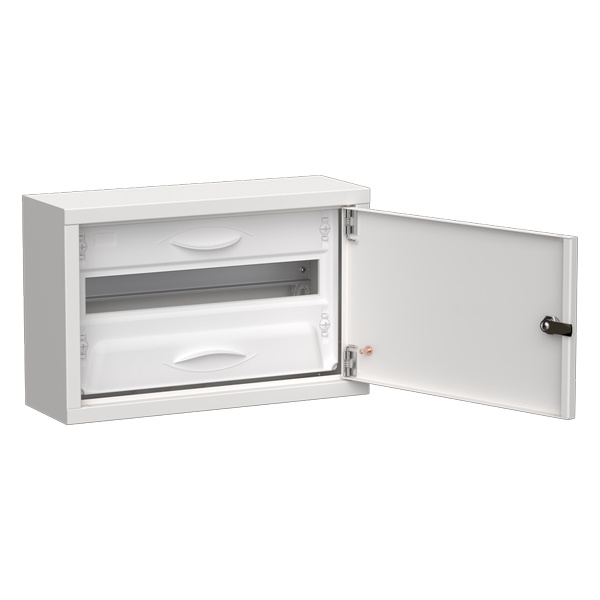 Корпус металлический навесной ИЭК TITAN 5 ЩРн-18 18 модулей одна дверь IP31 белый