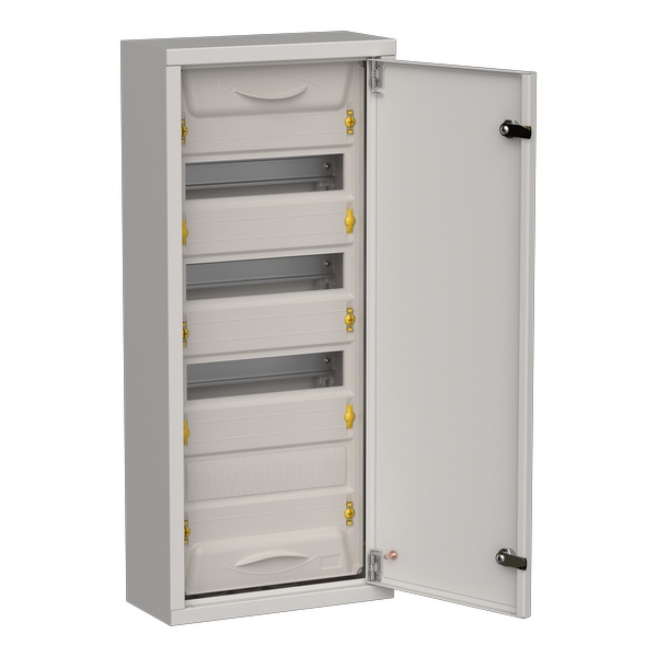 Корпус металлический навесной ИЭК TITAN 5 ЩРн-48 48(4х12) модулей одна дверь IP31 серый