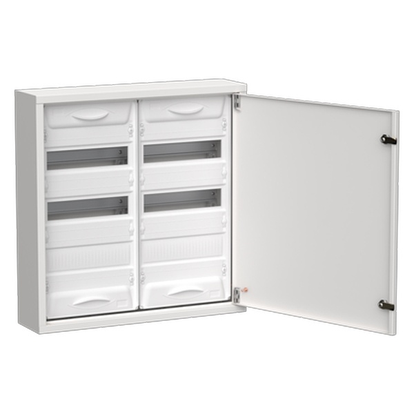 Корпус металлический навесной ИЭК TITAN 5 ЩРн-72 72(2х3х12) модуля одна дверь IP31 белый