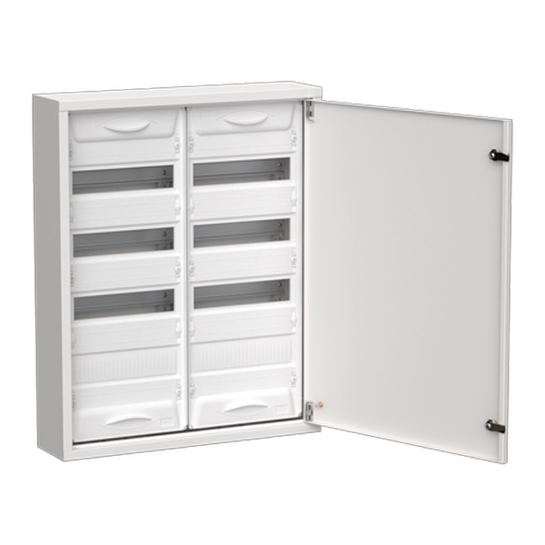 Корпус металлический навесной ИЭК TITAN 5 ЩРн-96 96(2х4х12) модулей одна дверь IP31 белый