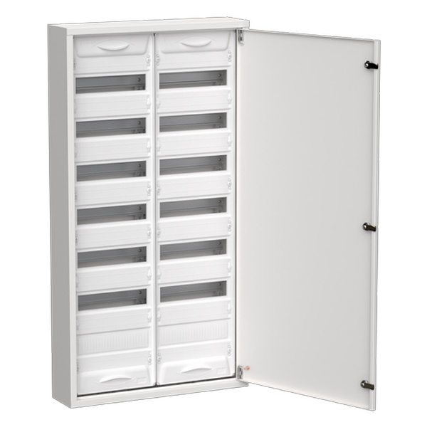 Корпус металлический навесной ИЭК TITAN 5 ЩРн-168 168(2х7х12) модулей одна дверь IP31 белый