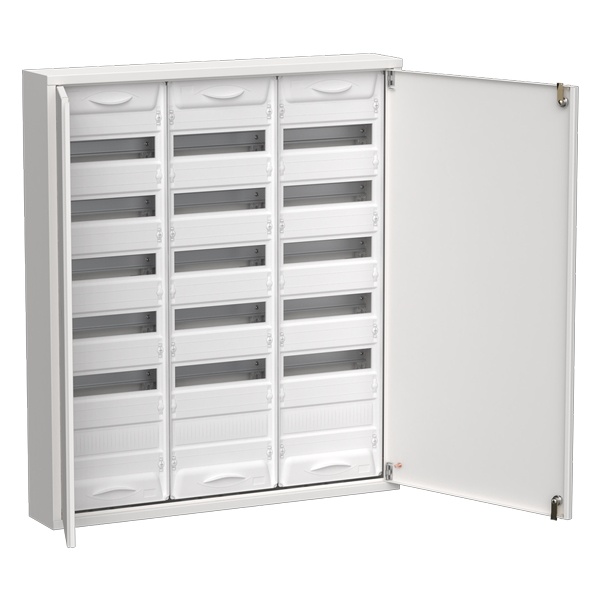 Корпус металлический навесной ИЭК TITAN 5 ЩРн-216 216(3х6х12) модулей две двери IP31 белый