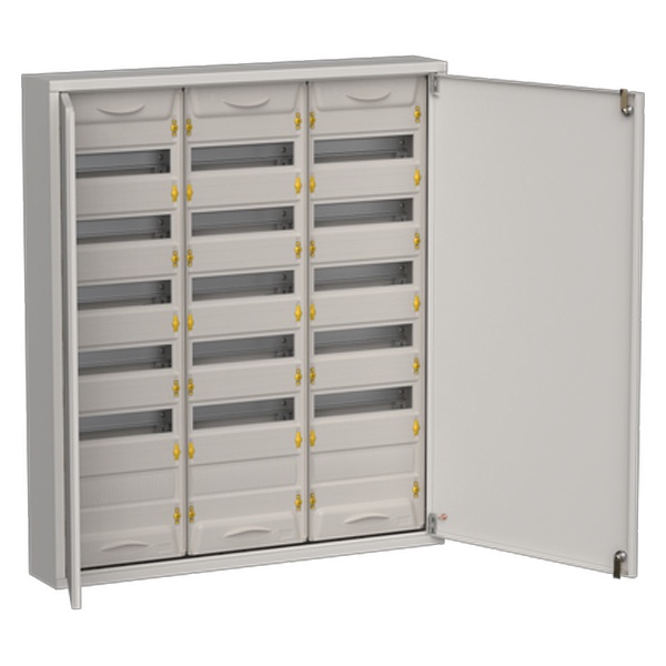 Корпус металлический навесной ИЭК TITAN 5 ЩРн-216 216(3х6х12) модулей две двери IP31 серый