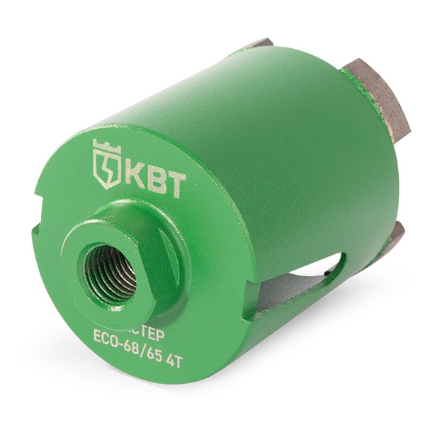 Коронка алмазная КВТ для скоростного сверления отверстий для подрозетников ECO-68/65 4T Мастер