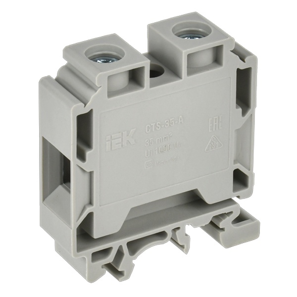 Колодка клеммная ИЭК CTS 35мм2 с шестигранником серая