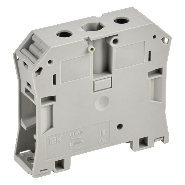 Колодка клеммная ИЭК CTS 70мм2 с шестигранником серая