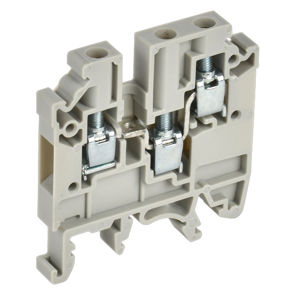 Колодка клеммная ИЭК CTS-MC 4мм2 3 вывода серая