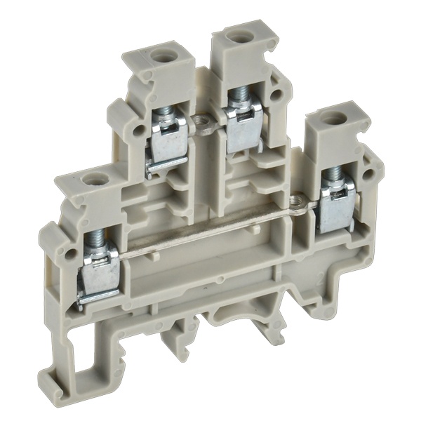 Колодка клеммная ИЭК CTS-ML 4мм2 двухуровневая серая