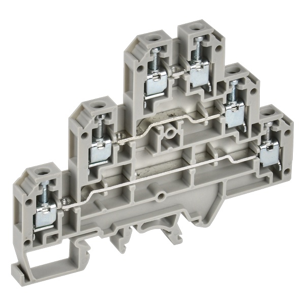 Колодка клеммная ИЭК CTS-ML 2,5мм2 трехуровневая серая