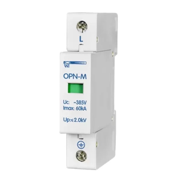 Ограничитель перенапряжения Новатек ОПН-М 1П 380В In 10kA Imax 20kA D (класс III)