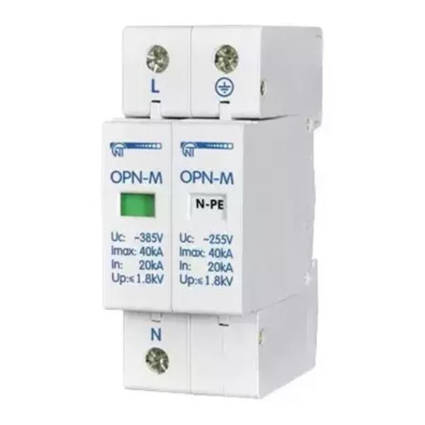 Ограничитель перенапряжения Новатек ОПН-М 1П+Н 220В In 5kA Imax 10kA D (класс III)