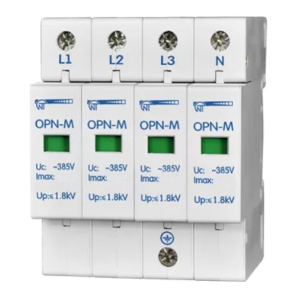 Ограничитель перенапряжения Новатек ОПН-М 4П 380В In 30kA Imax 60kA B (класс I)