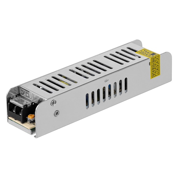 Блок питания TDM 60W 24V IP20 для светодиодных лент и модулей, узкий металлический корпус